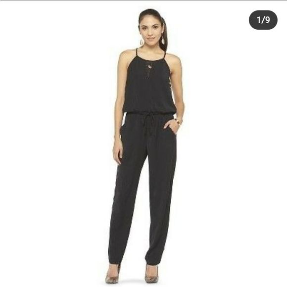 Mossimo Supply Co. Pants - Mossimo Jumpsuit with lace panels